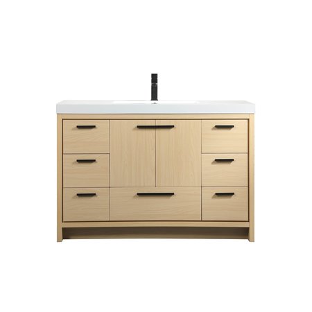 ELEGANT DECOR 48 Inch Single Bathroom Vanity In Maple VF46048MMP